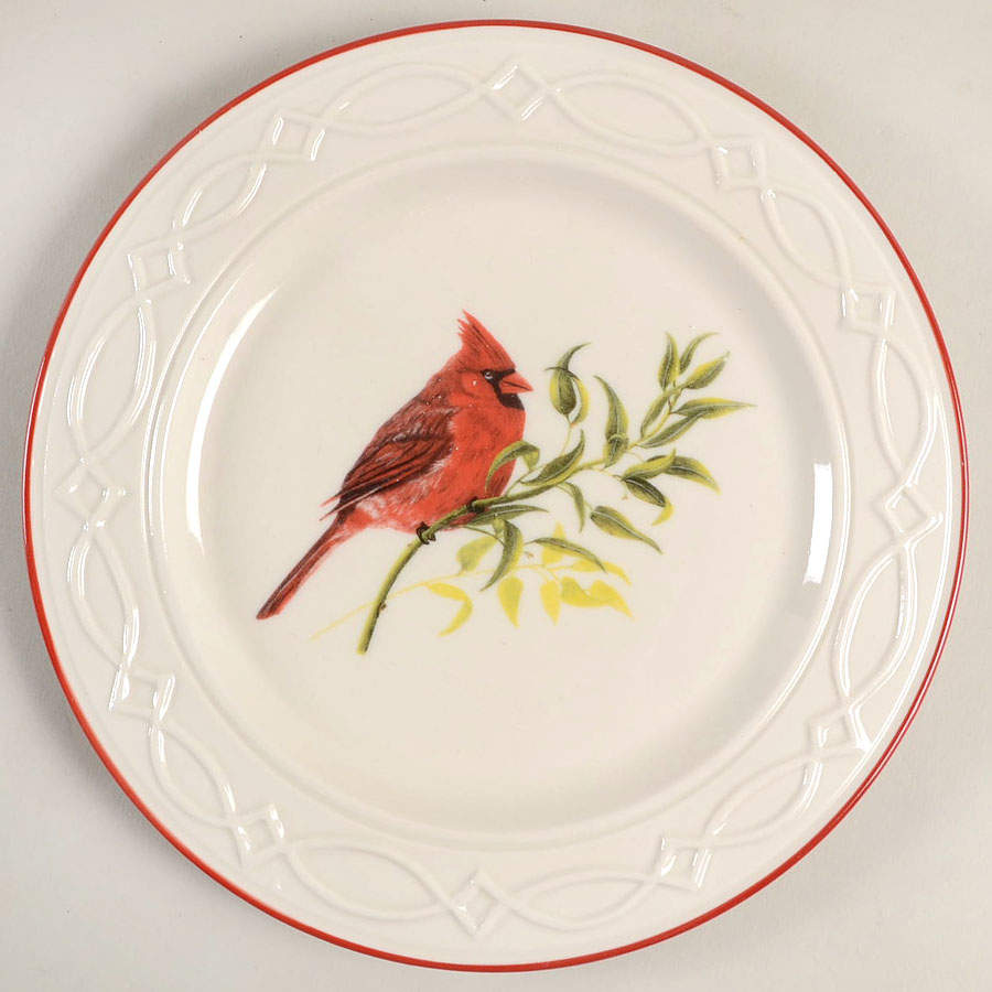 Winter Birds Salad/Dessert Plate by Park Designs-1