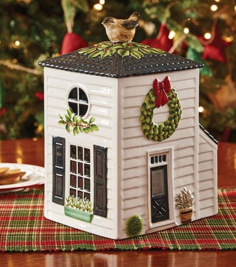 Winter Birds Figural Cookie Jar & Lid by Park Designs-1