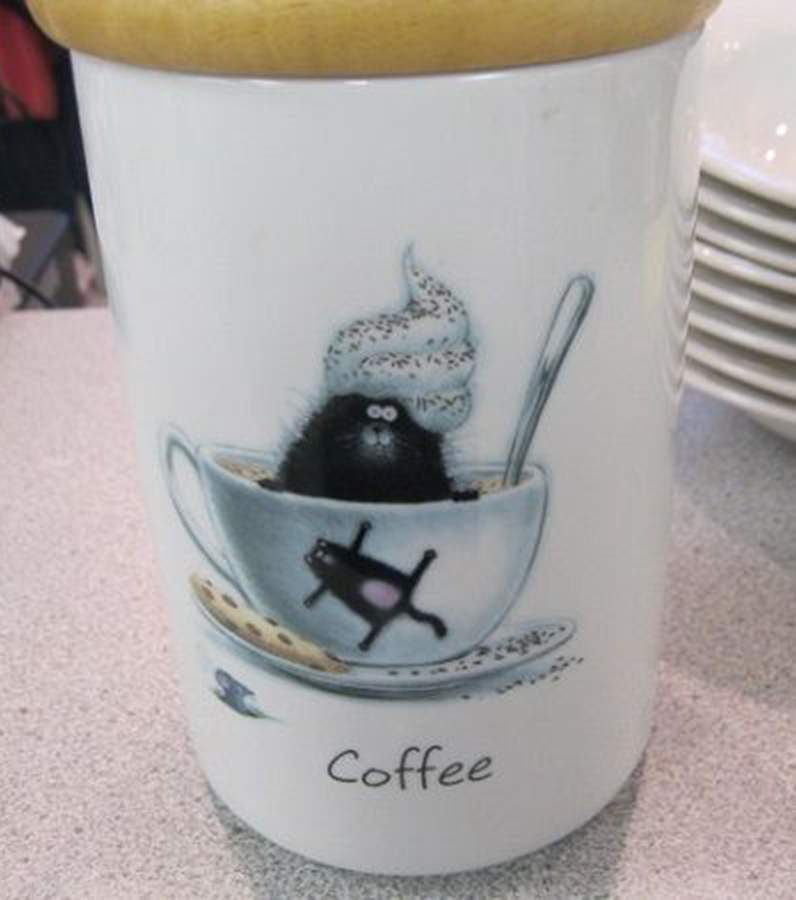Splatt Coffee Canister & Wood Lid by Portmeirion-1