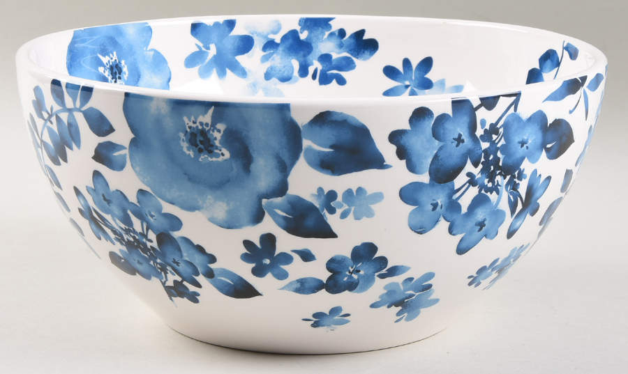 Azure Floral 9" Round Serving Bowl by Pier 1-1