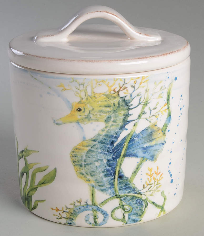 Sea Life Medium Canister & Lid by Pier 1-1