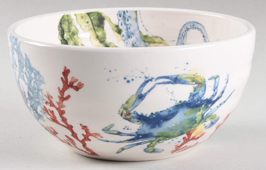 Sea Life Soup/Cereal Bowl by Pier 1-1