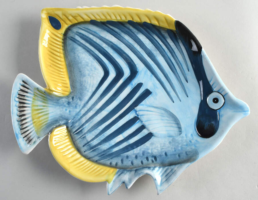 Sea Life 12" Fish Shaped Platter by Pier 1-1