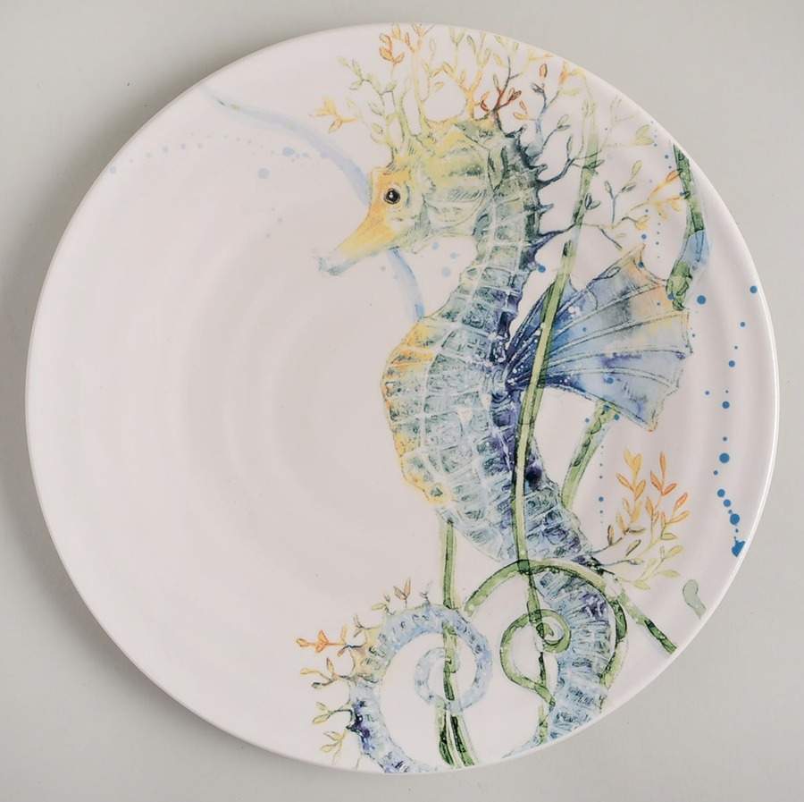 Sea Life Dinner Plate by Pier 1-1
