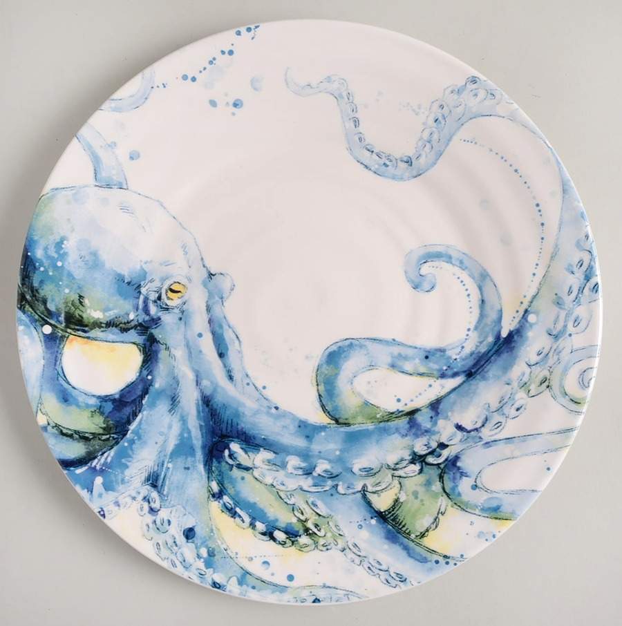 Sea Life Dinner Plate by Pier 1-1