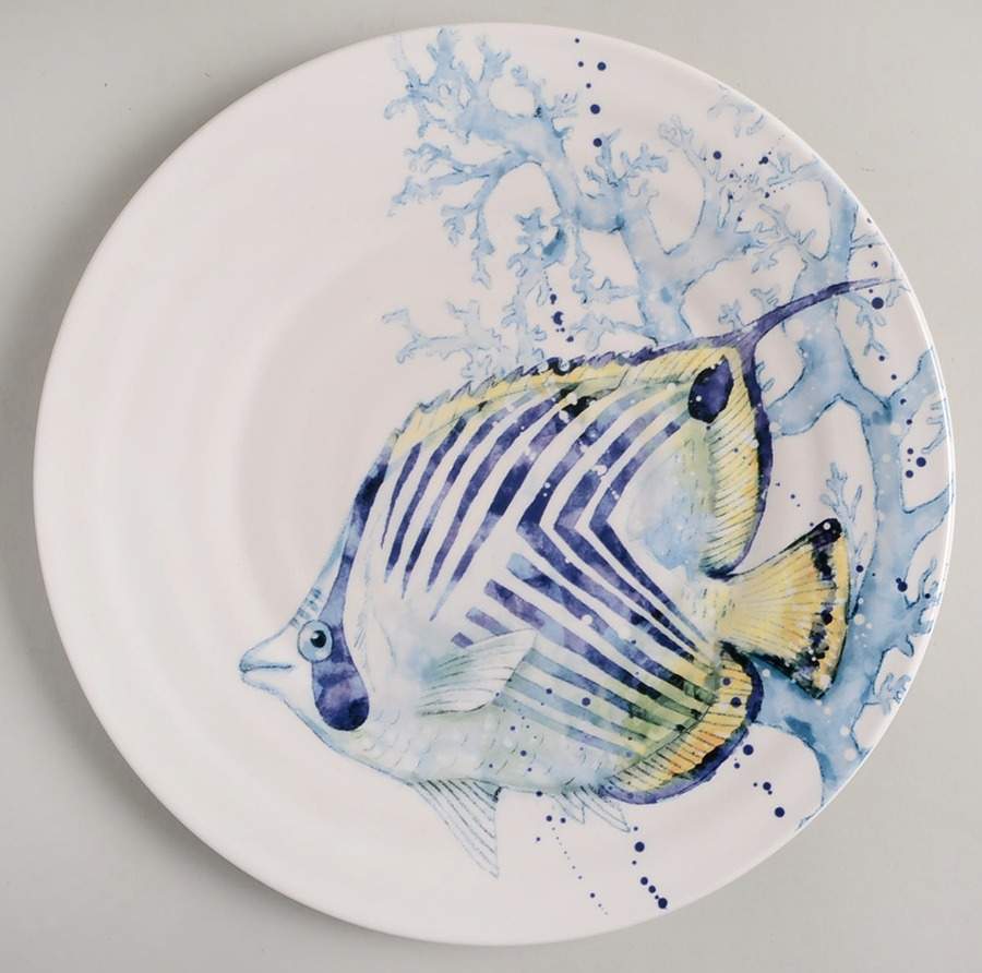 Sea Life Dinner Plate by Pier 1-1