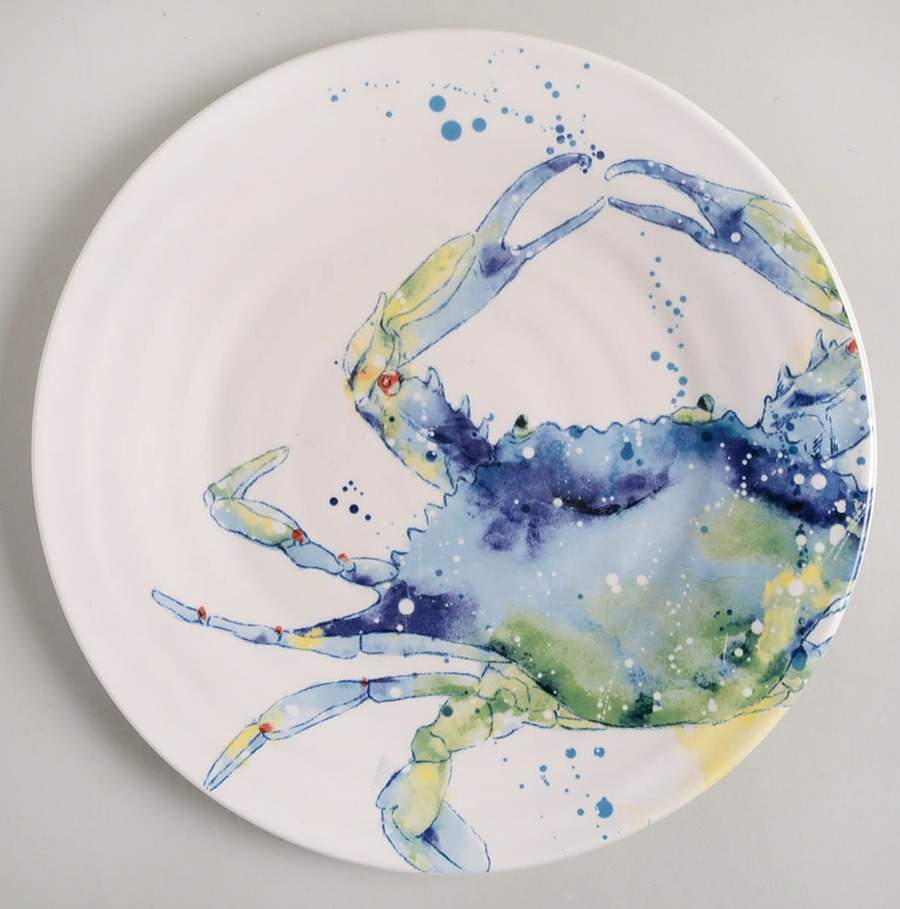 Sea Life Dinner Plate by Pier 1-1