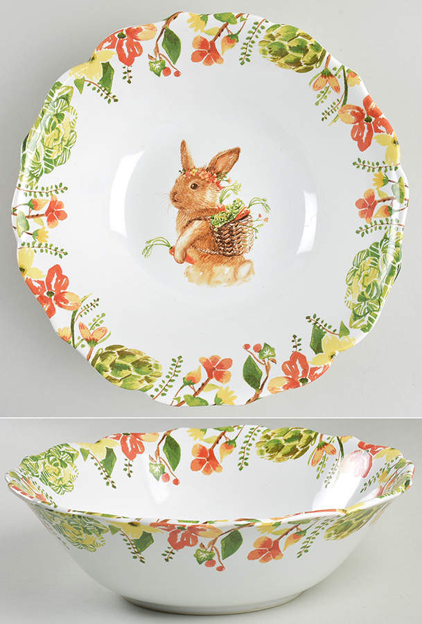 Lilly the Bunny 10" Round Serving Bowl by Pier 1-1