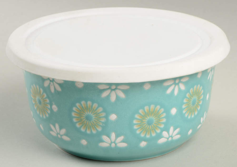 Antigua 5" Storage Bowl Ceramic with Plastic Lid by Pfaltzgraff-1