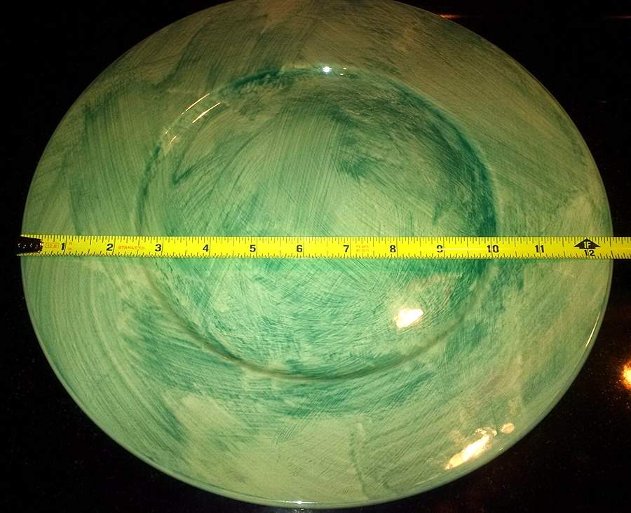 Fresco Green Service Plate (Charger) by Poole Pottery-1