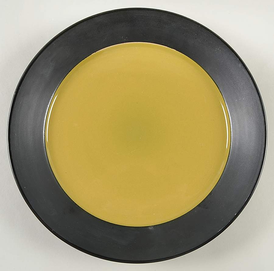 Ebony Rim Green Dinner Plate by Pier 1-1