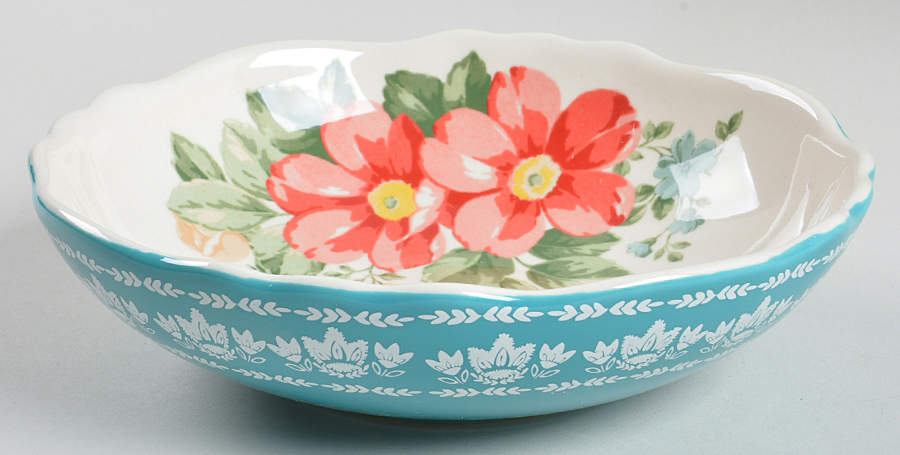 Vintage Floral 7" Individual Pasta Bowl by Pioneer Woman-1