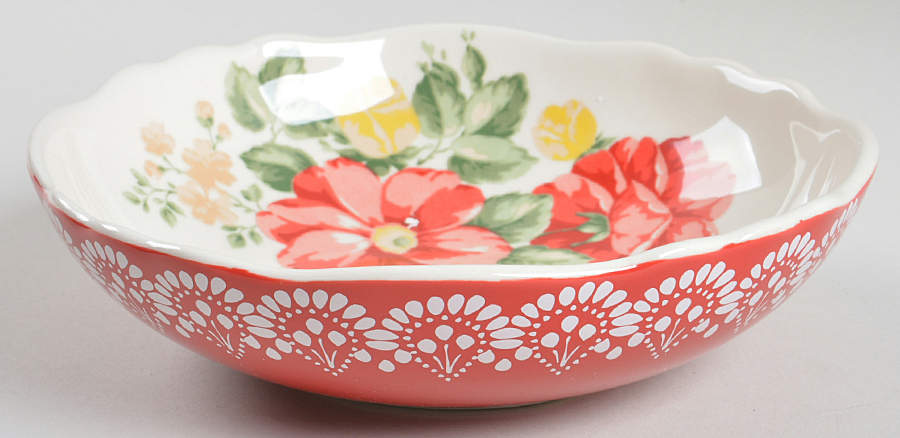 Vintage Floral 7" Individual Pasta Bowl by Pioneer Woman-1