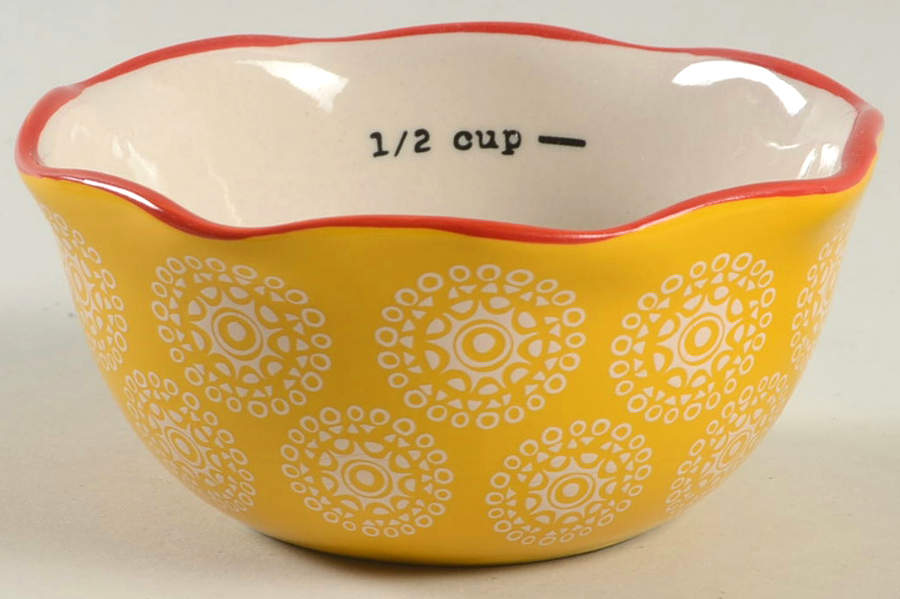 Vintage Floral 1/2 Cup Measuring Cup by Pioneer Woman-1