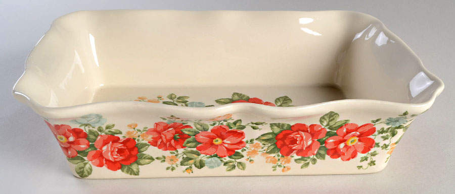 Vintage Floral 13"  Rectangular Baker by Pioneer Woman-1