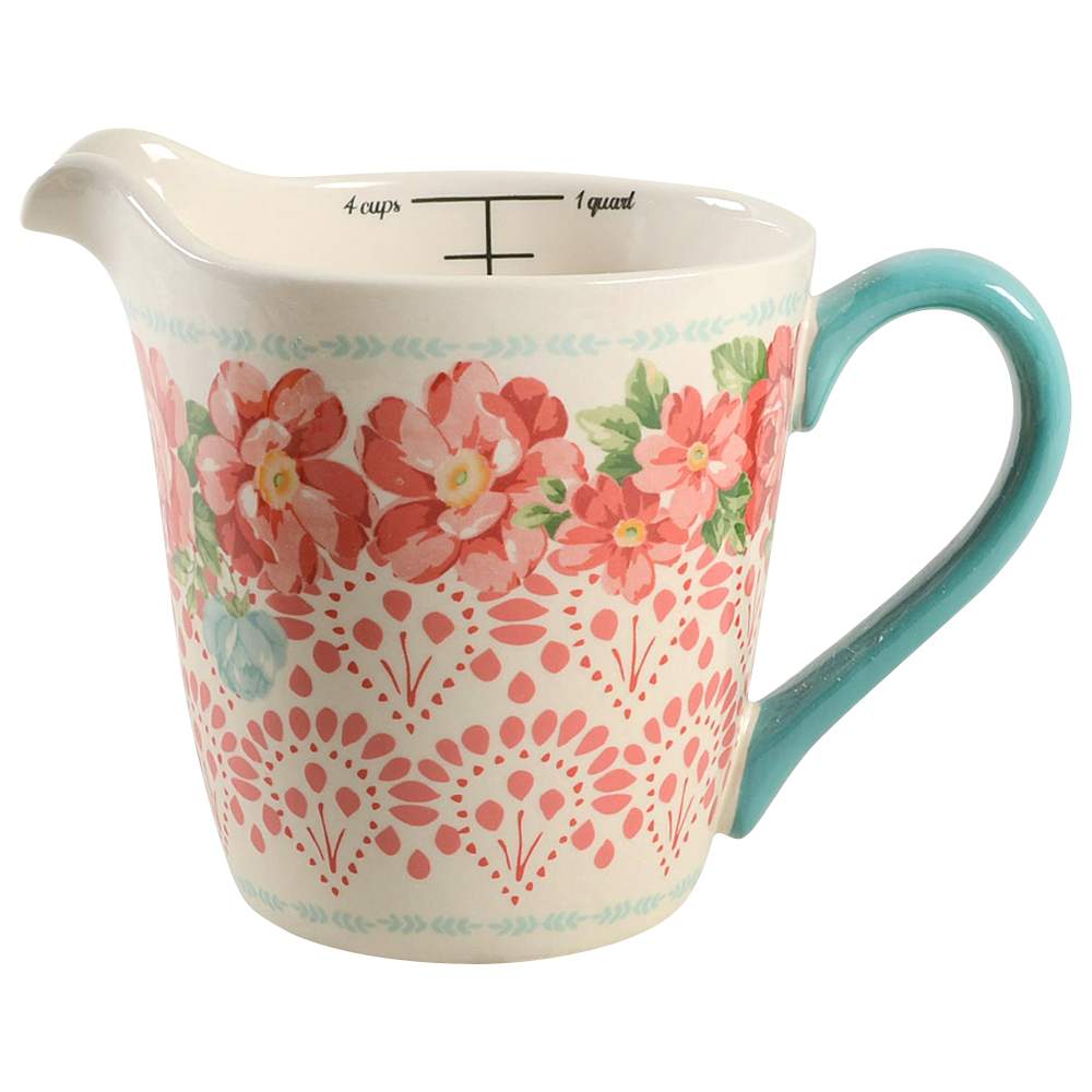 Vintage Floral 32 Oz Measuring Jug by Pioneer Woman-1