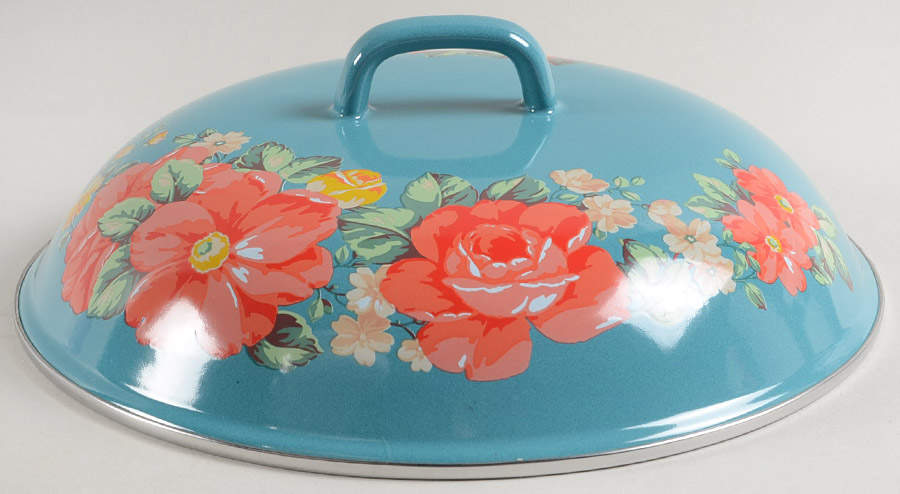 Vintage Floral 4 Qt Dutch Oven Lid by Pioneer Woman-1