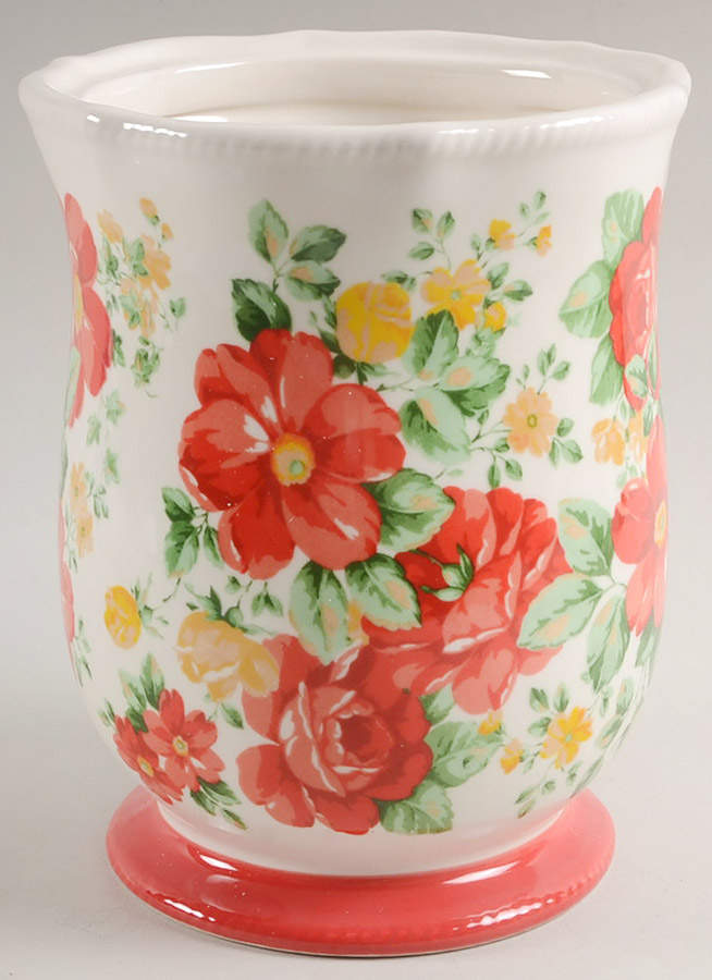Vintage Floral Medium Canister No Lid by Pioneer Woman-1