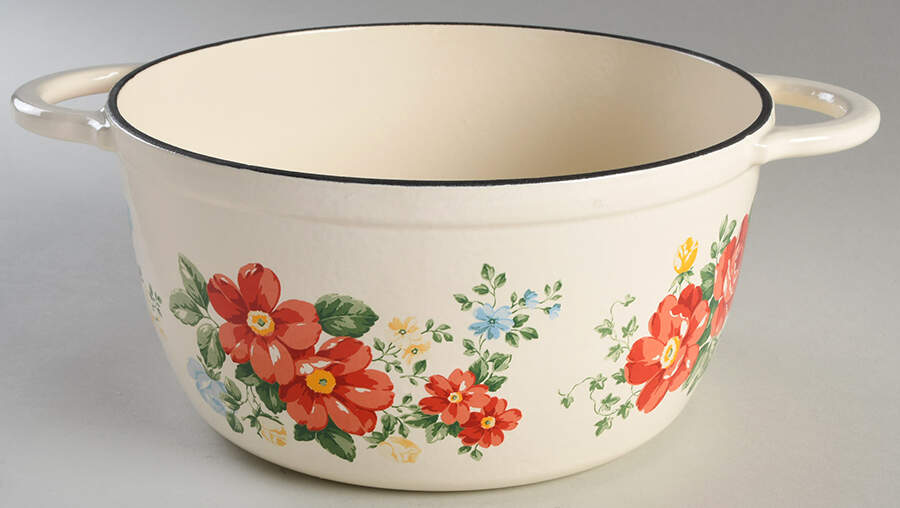 Vintage Floral 5 Qt Dutch Oven No Lid by Pioneer Woman-1