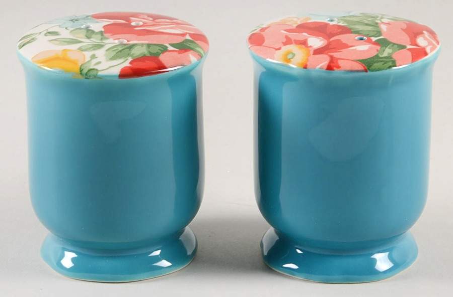 Vintage Floral Salt & Pepper Set by Pioneer Woman-1