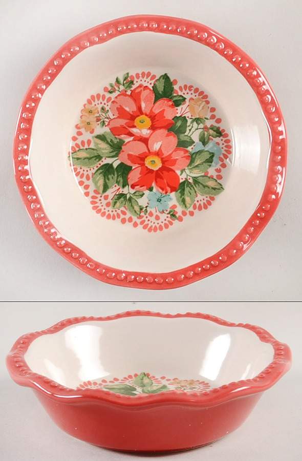 Vintage Floral Individual Pie Plate Baker by Pioneer Woman-1