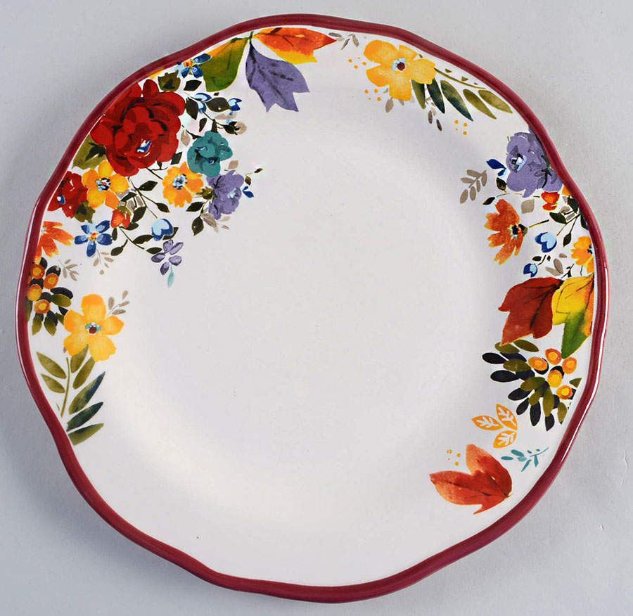 Timeless Floral Dinner Plate by Pioneer Woman-1