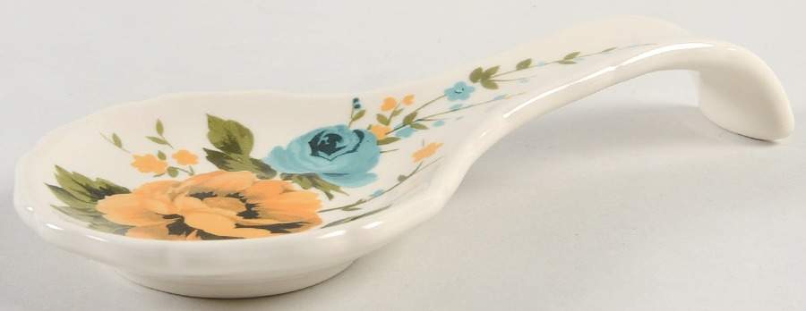 Rose Shadow Spoon Rest/Holder (Holds 1 Spoon) by Pioneer Woman-1