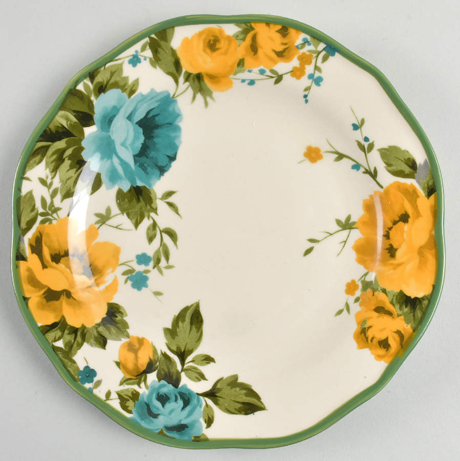 Rose Shadow Salad Plate by Pioneer Woman-1