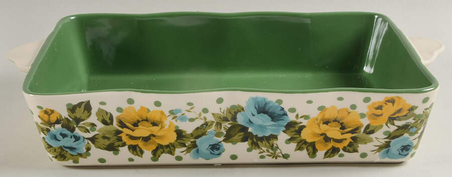 Rose Shadow 13"  Rectangular Baker by Pioneer Woman-1
