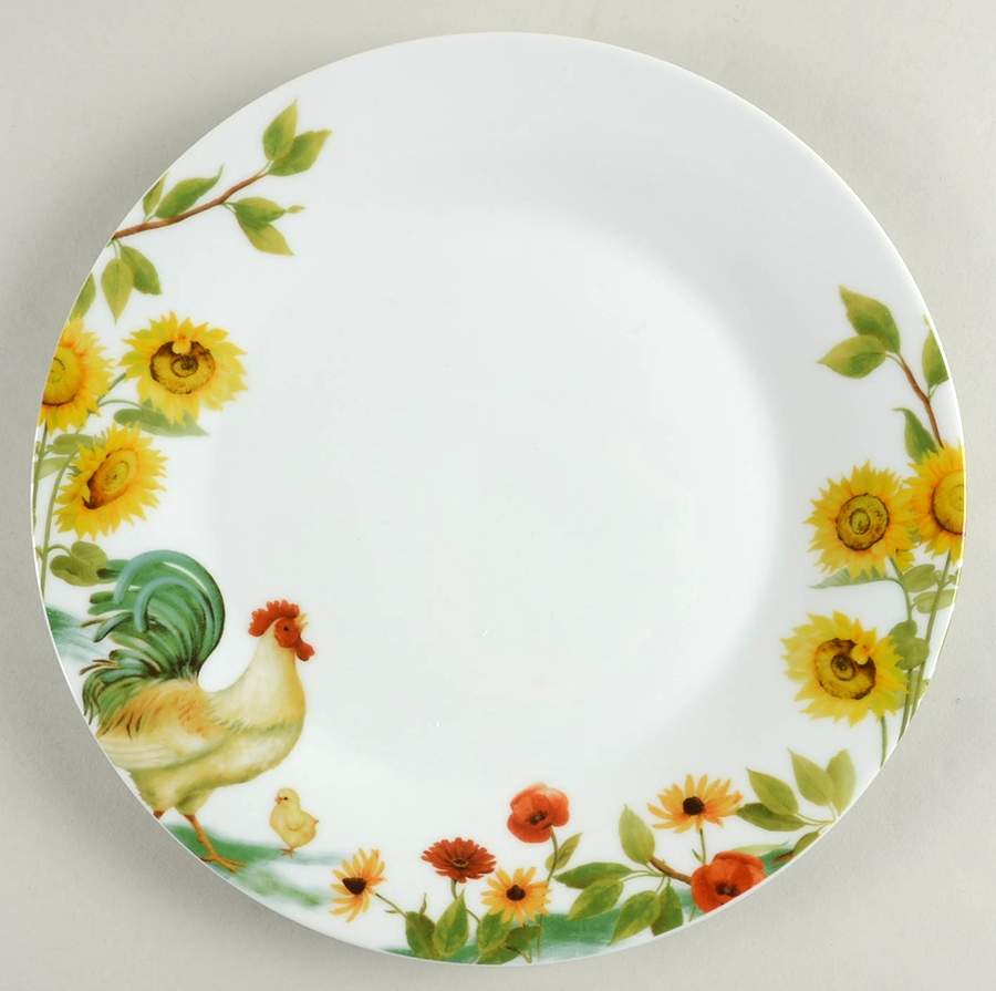 Garden Rooster Dinner Plate by Pfaltzgraff-1