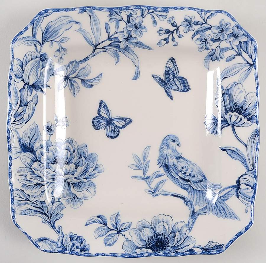 Adrianna Blue Square Salad Plate by Pier 1-1