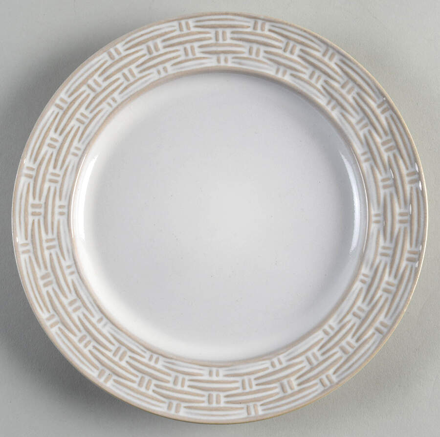 Vineyard Basket Cream Salad Plate by Paula Deen-1