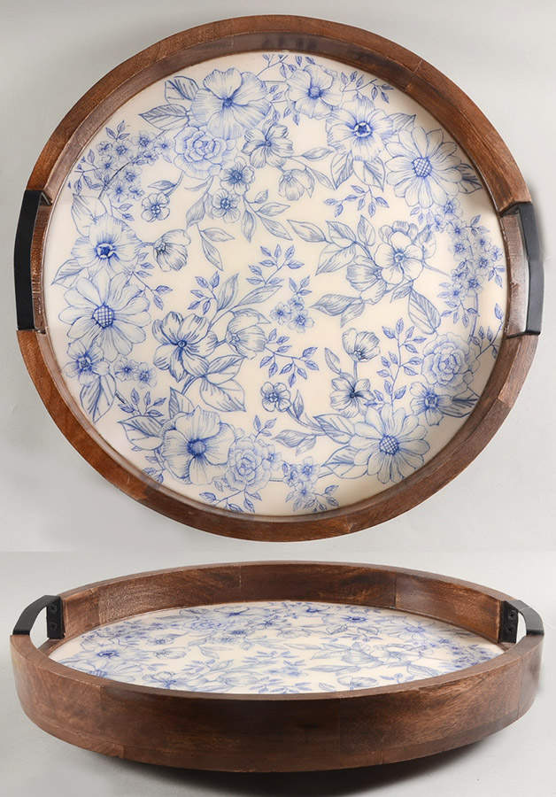 Gabriela Blue 1-Piece Lazy Susan by Pfaltzgraff-1