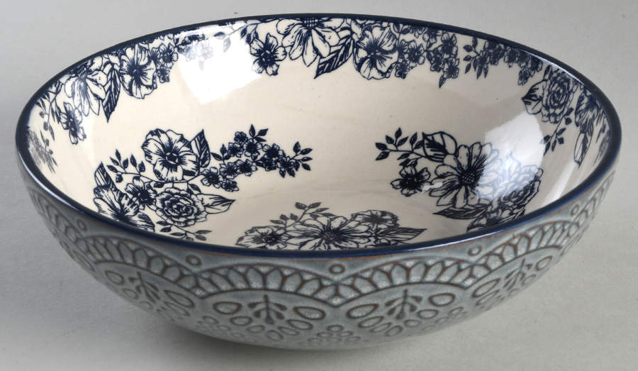 Gabriela Blue 8" Individual Pasta Bowl by Pfaltzgraff-1