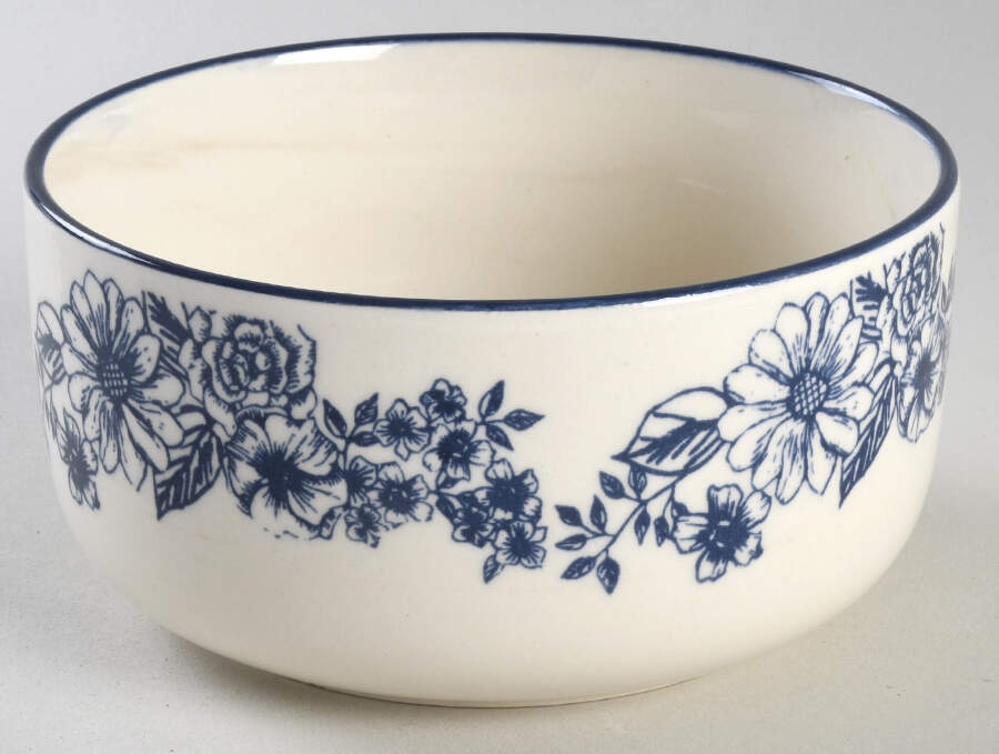 Gabriela Blue 6" Storage Ceramic Bowl by Pfaltzgraff-1