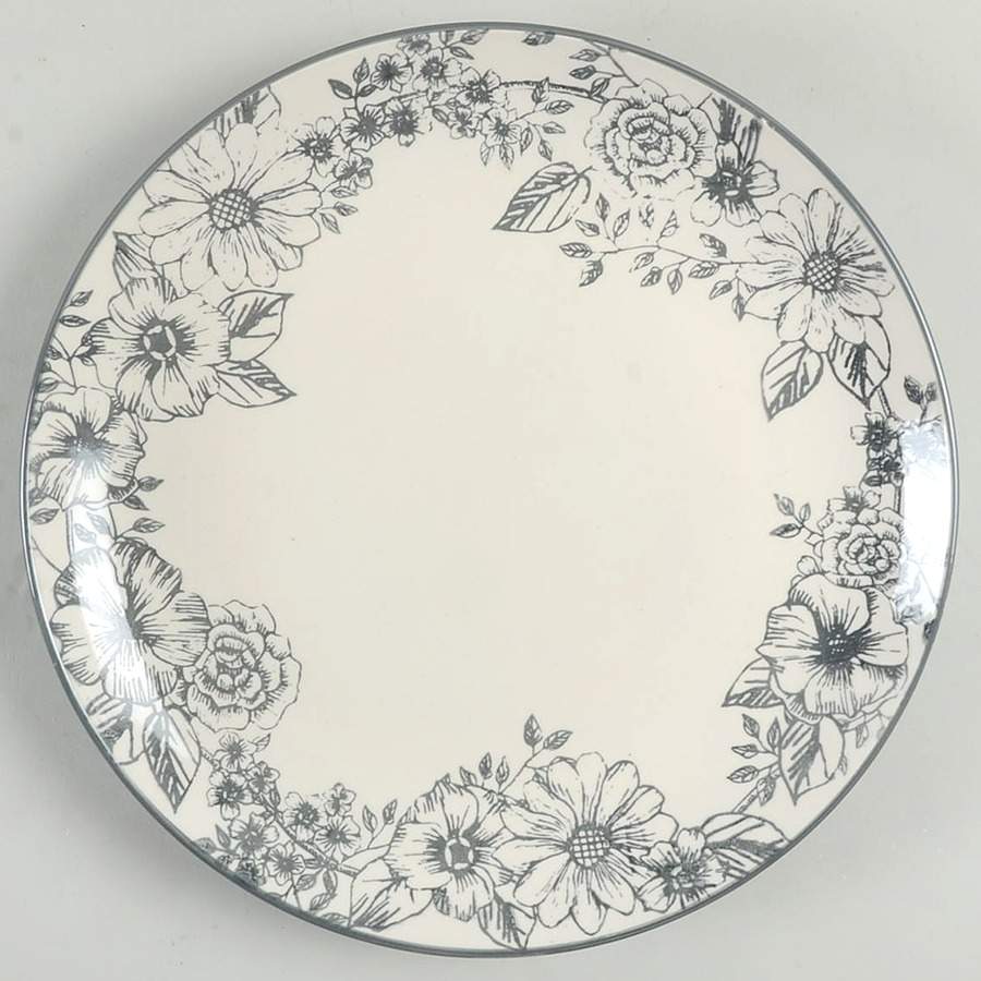 Gabriela Gray Dinner Plate by Pfaltzgraff-1