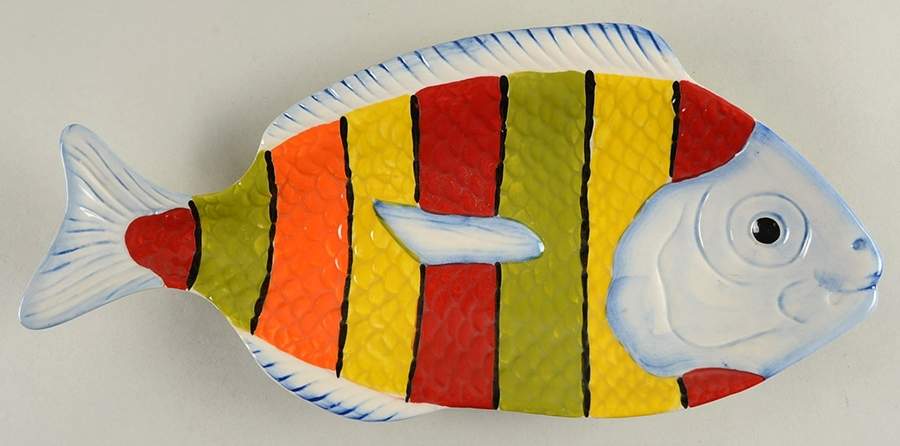 PER188 13" Fish Platter by Pier 1-1
