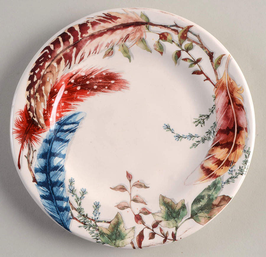 Feather Branch Salad Plate by Pier 1-1