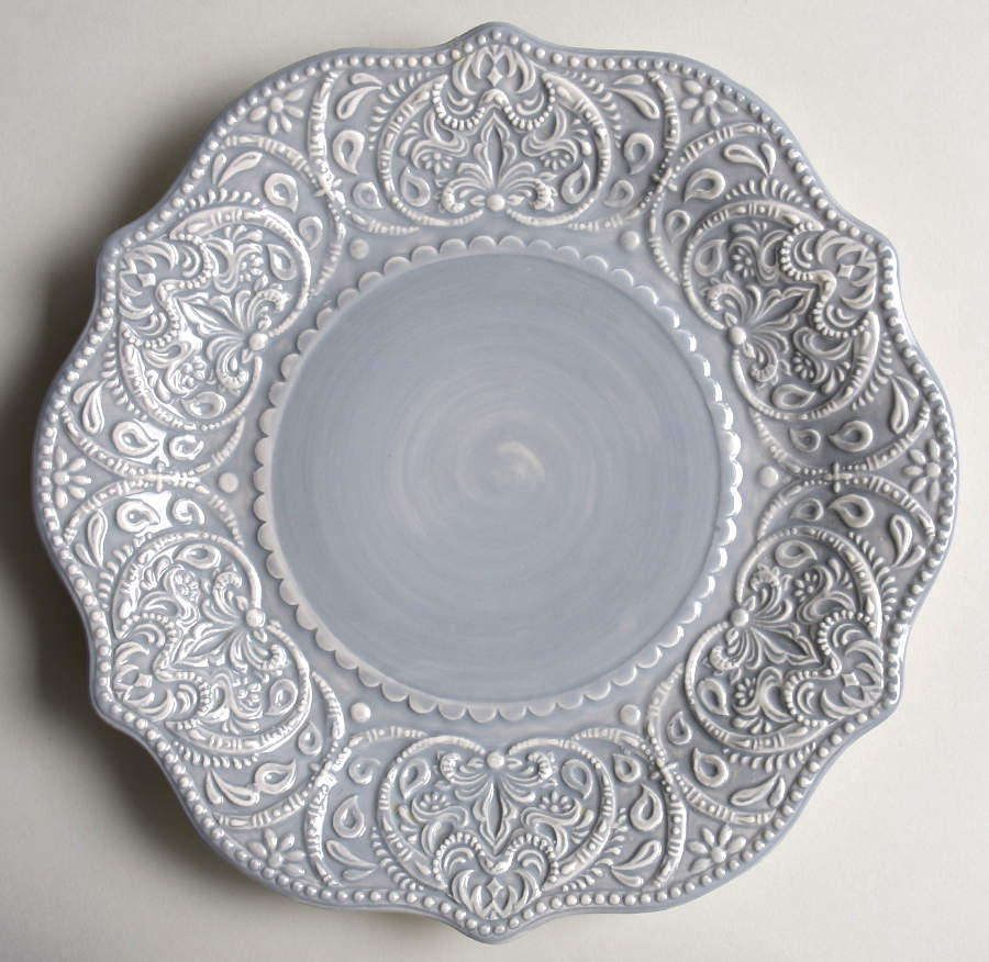 Chateau Clair Gray Dinner Plate by Pier 1-1