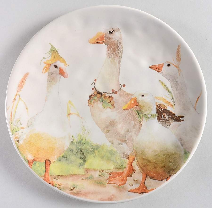 Flock of Geese Salad Plate by Pier 1-1