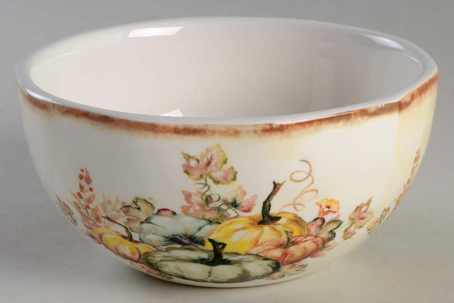 Harvest Blessing Pumpkin Soup/Cereal Bowl by Pier 1-1