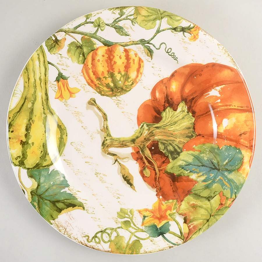 Pumpkin Patch Dinner Plate by Pier 1-1