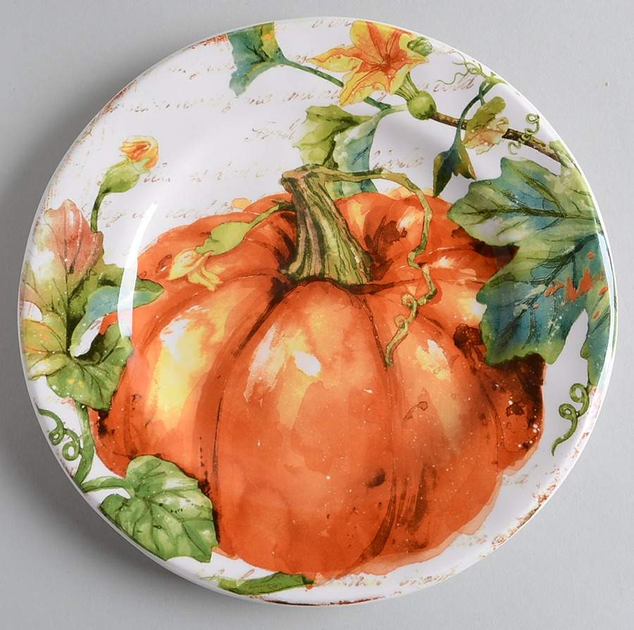 Pumpkin Patch Salad Plate by Pier 1-1