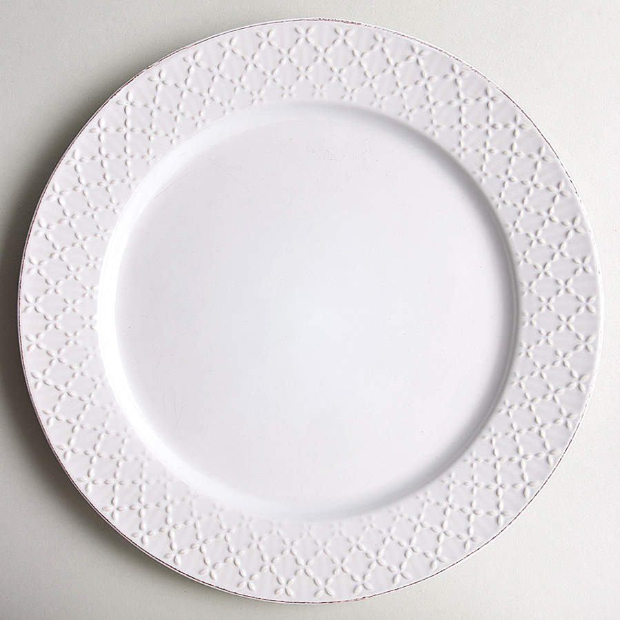 French Lace White Dinner Plate by Pfaltzgraff-1
