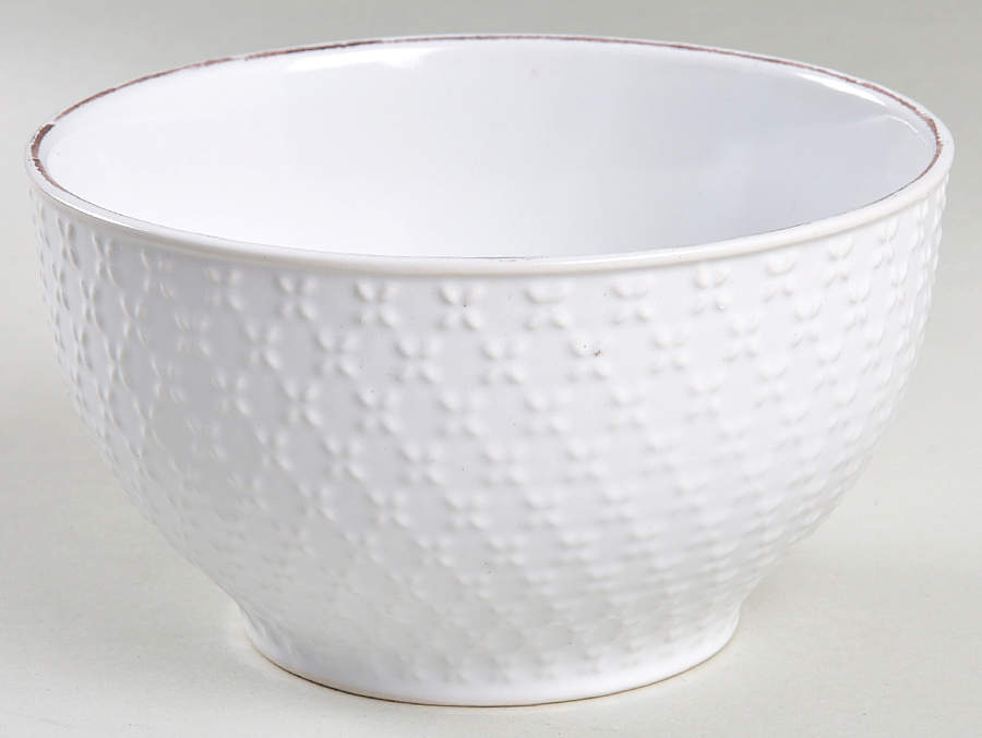 French Lace White Soup/Cereal Bowl by Pfaltzgraff-1