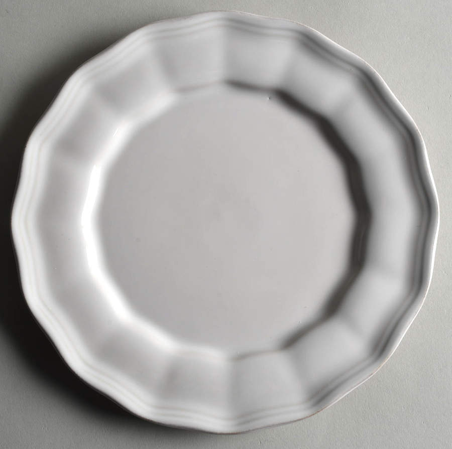 Charlotte White Salad Plate by Pottery Barn China-1