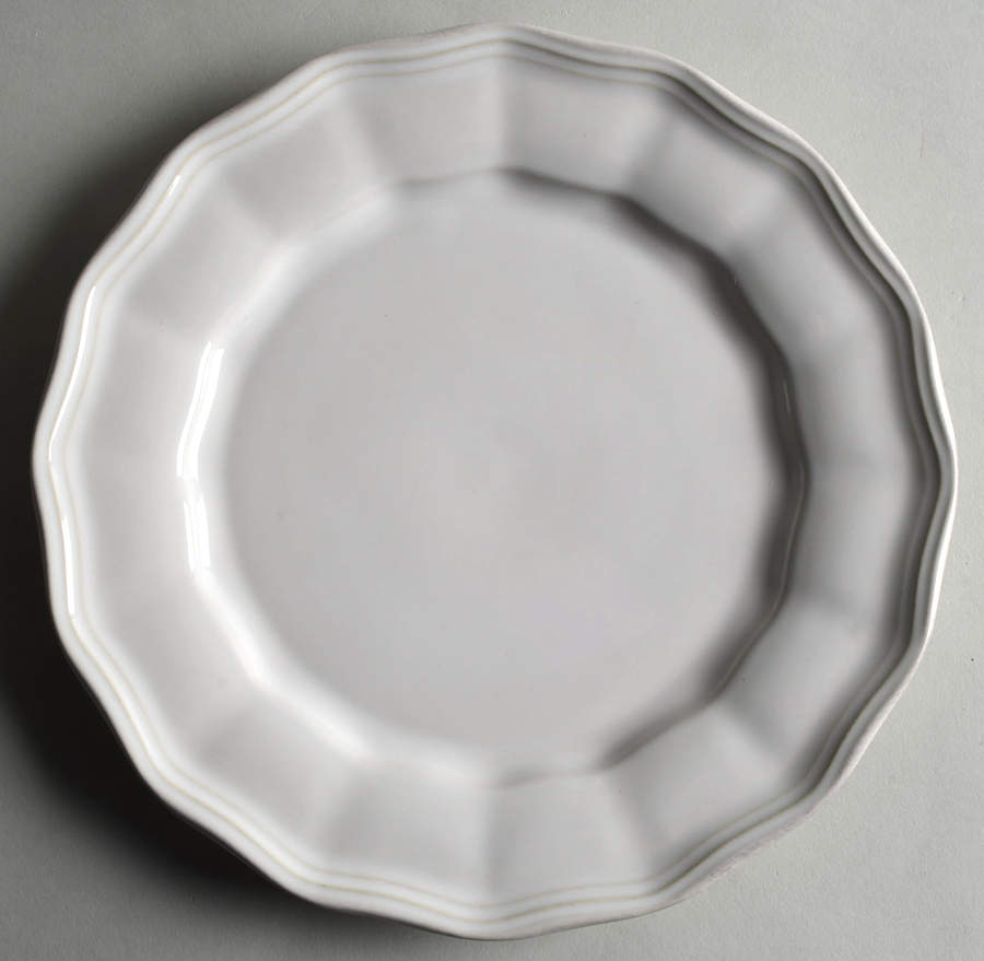 Charlotte White Dinner Plate by Pottery Barn China-1