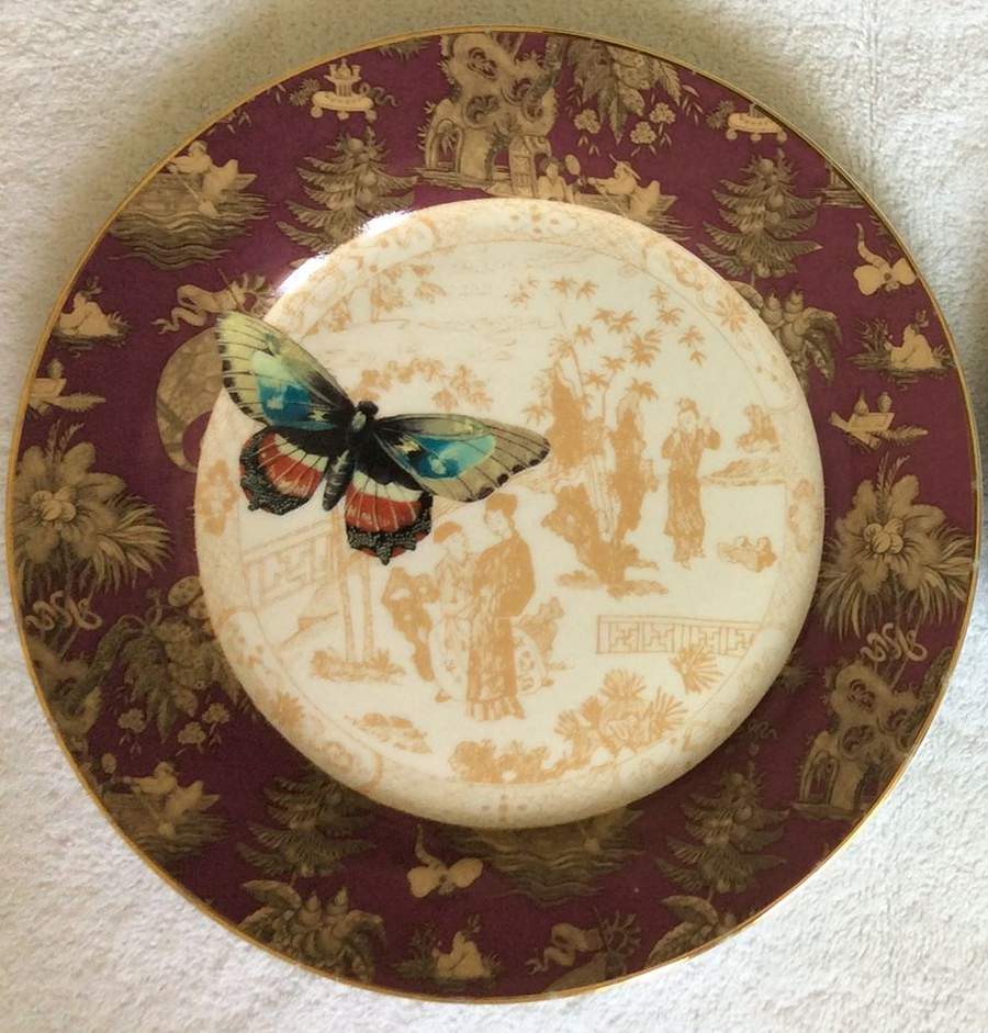 Mandarin Toile Salad Plate by Punch Studio-1