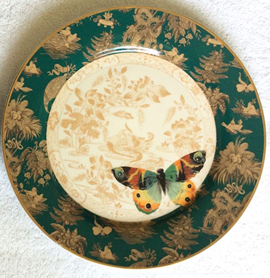 Mandarin Toile Salad Plate by Punch Studio-1