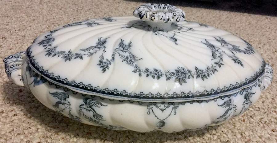Clarendon Oval Covered Vegetable by Powell, Bishop & Stonier-1